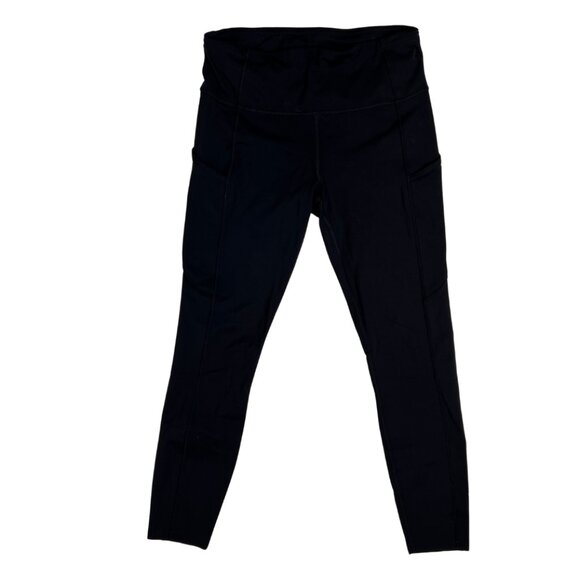 Lululemon Fast & Free w/Pockets Black Leggings Size 8 - Picture 1 of 5